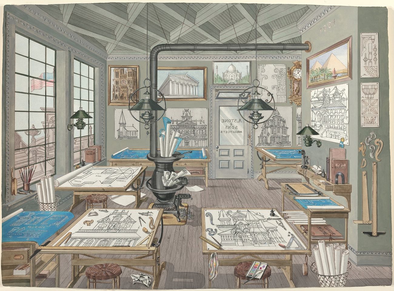 Architect's Drafting Room (1884, 1935–1942)